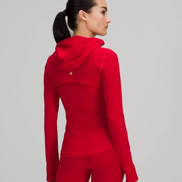 Lululemon Lunar New Year Hooded Define Jacket *Nulu Dark Red W4BWVS Size 12 LNY - Picture 2 of 16